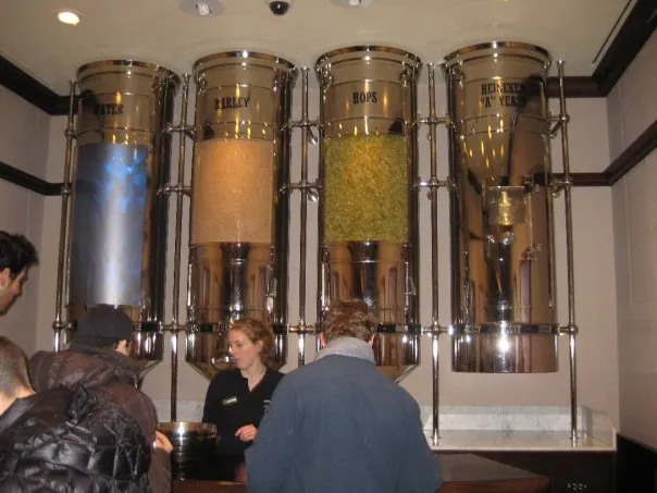 Heineken brewery/tour + pic below