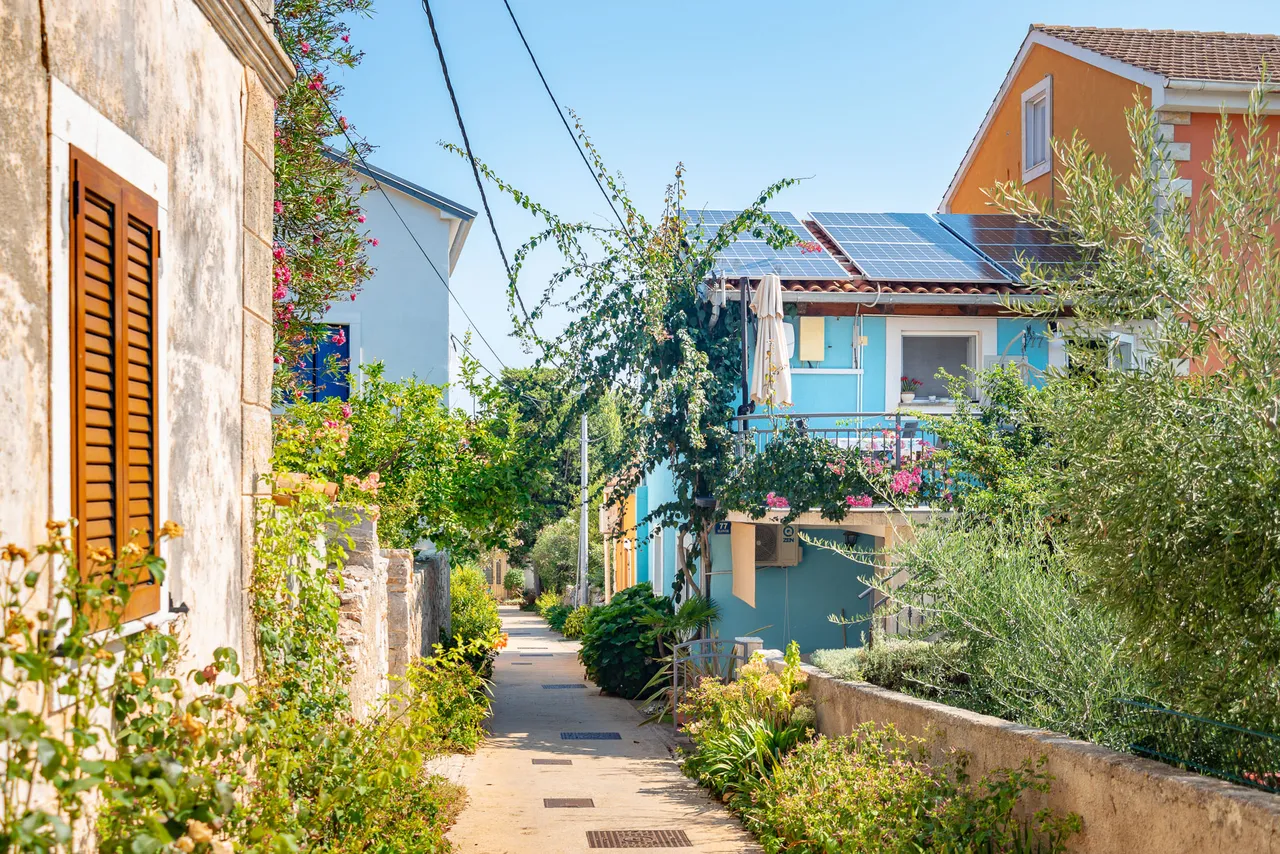 A nice street of a small Adriatic maritime village