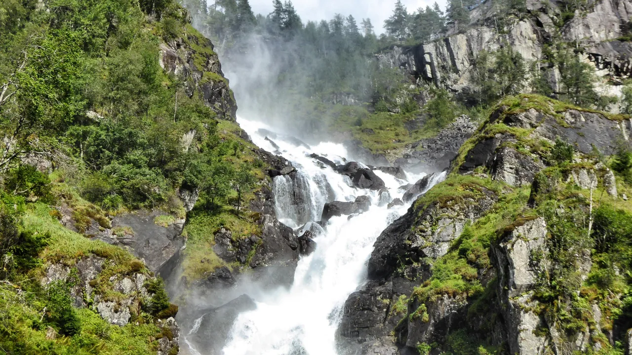 One of the two falls