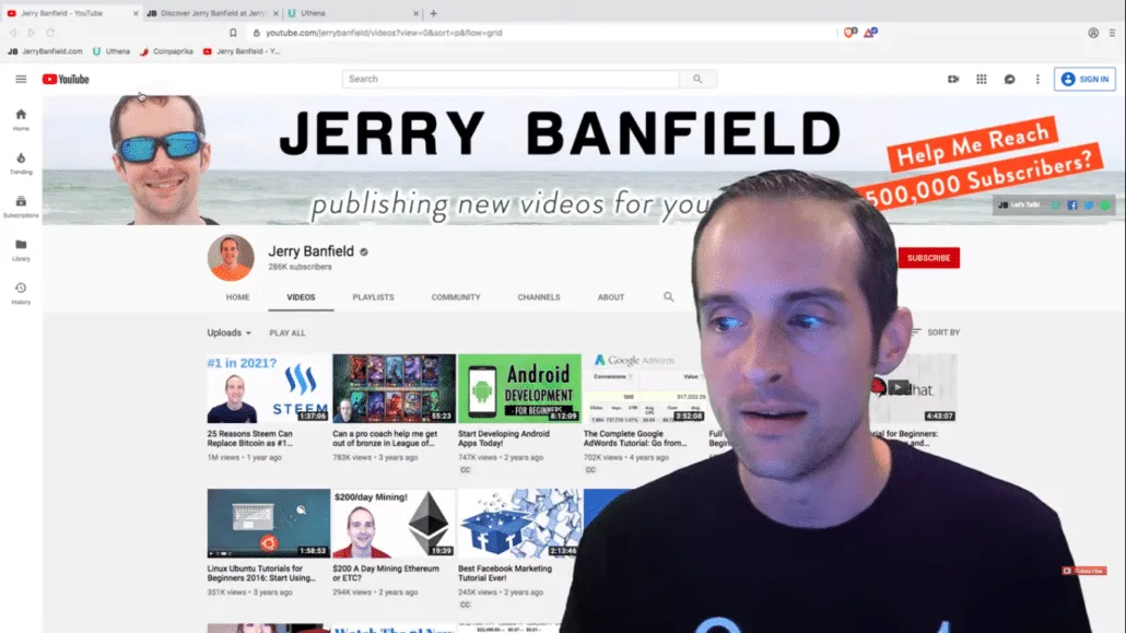 Subscribe Jerry Banfield's Youtube Channel