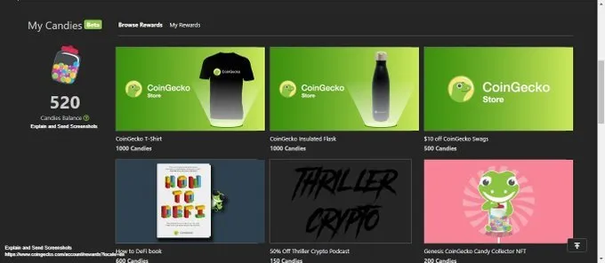 Coingecko, cryptomaniac.in, cryptomaniac, crypto rewards