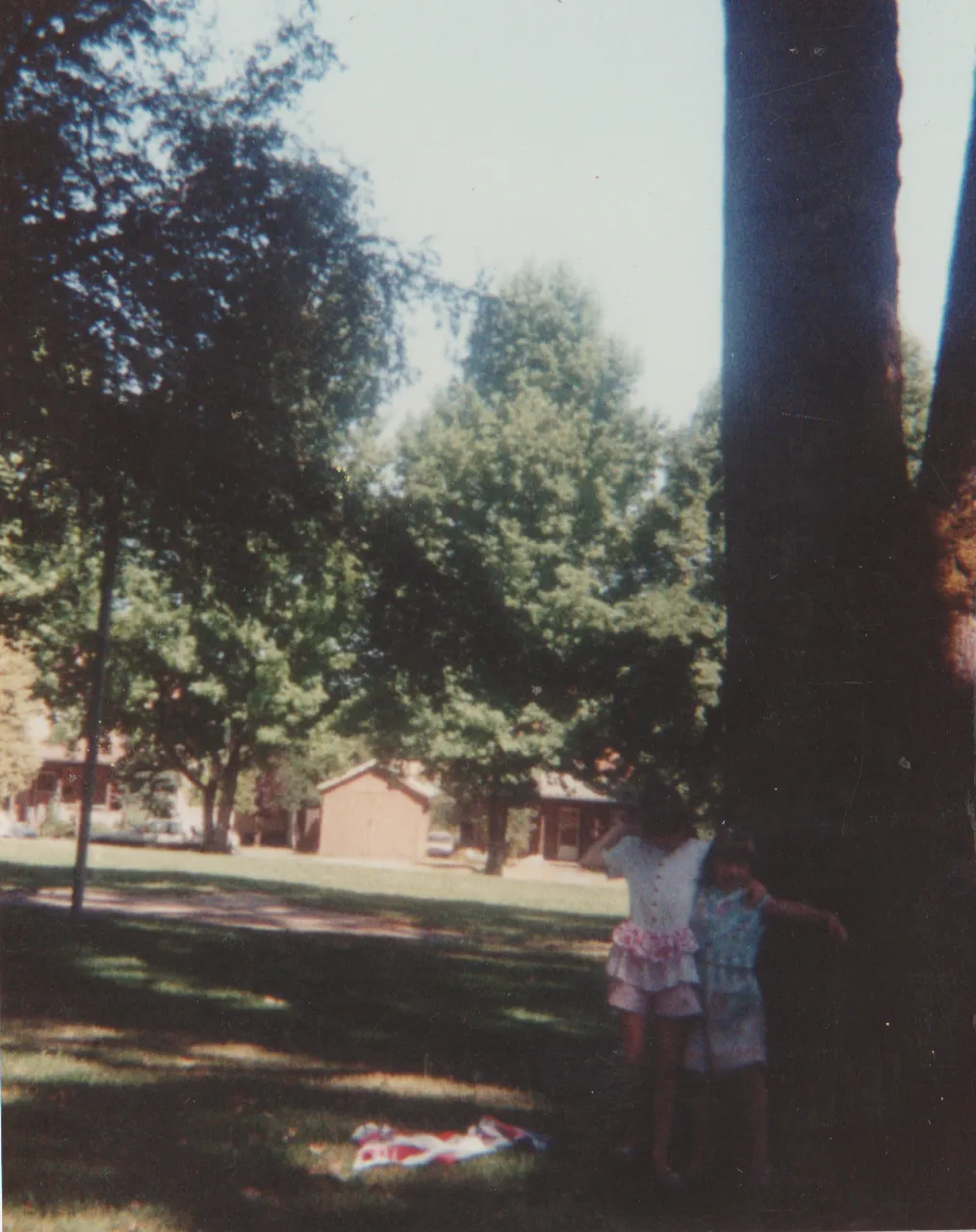 1991-08 - Camping - Joey, Rick, Crystal, Katie, mom, dad, others, tent, picnic table, field, food, playing, includes maybe Sunday or weekend-8.png