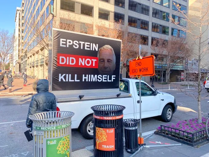 Epstein No Kill Himself Truck Sign.jpeg