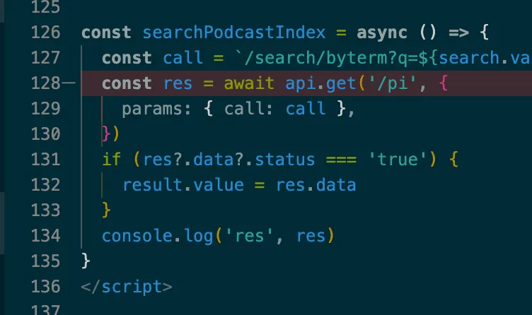 Search for a podcast