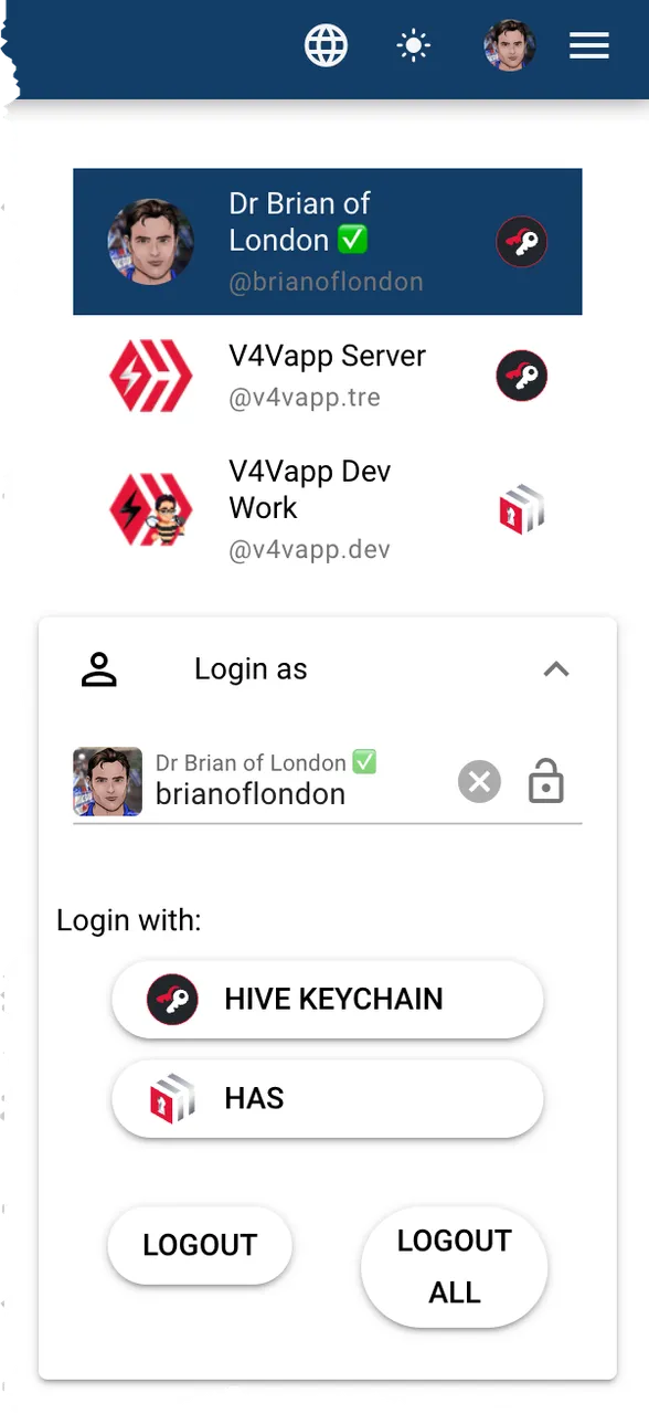 Login on V4V.app