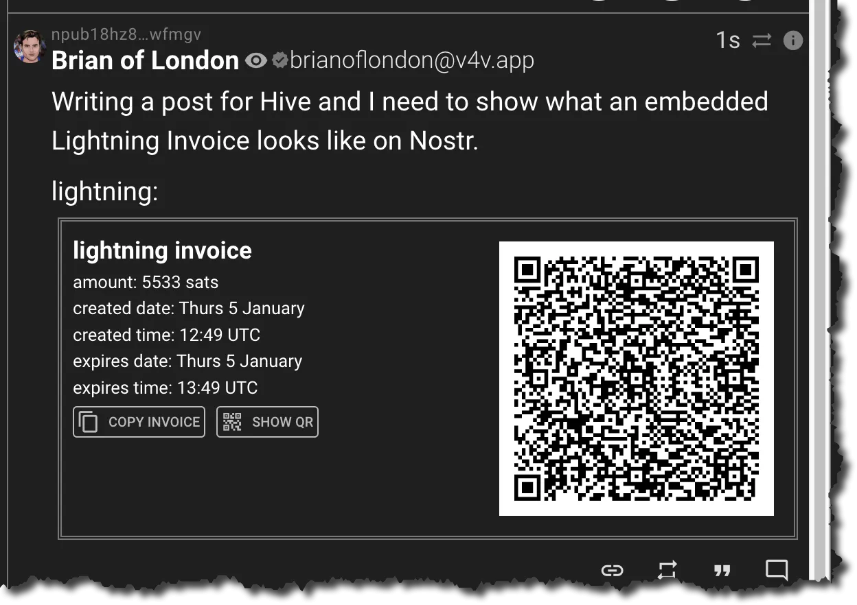 Lightning Invoice on Nostr