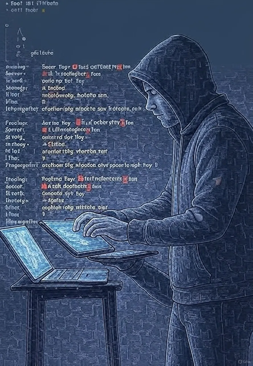 hacker and gitleaks output.jpg