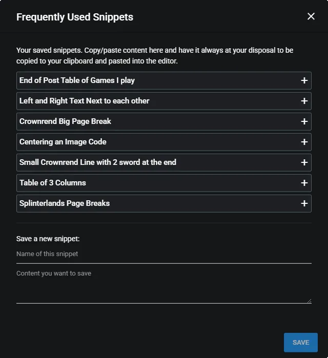 Frequently Used Snippets.png
