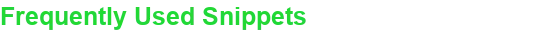 Page - Frequently Used Snippets.png