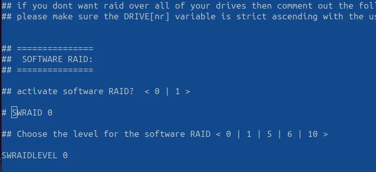 Software RAID