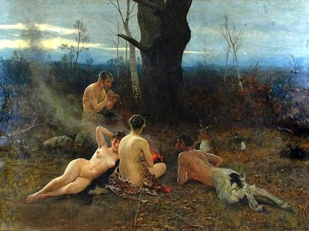 Antoni Piotrowski Polish, 1853 – 1924 Nymphs And Satyrs.jpg