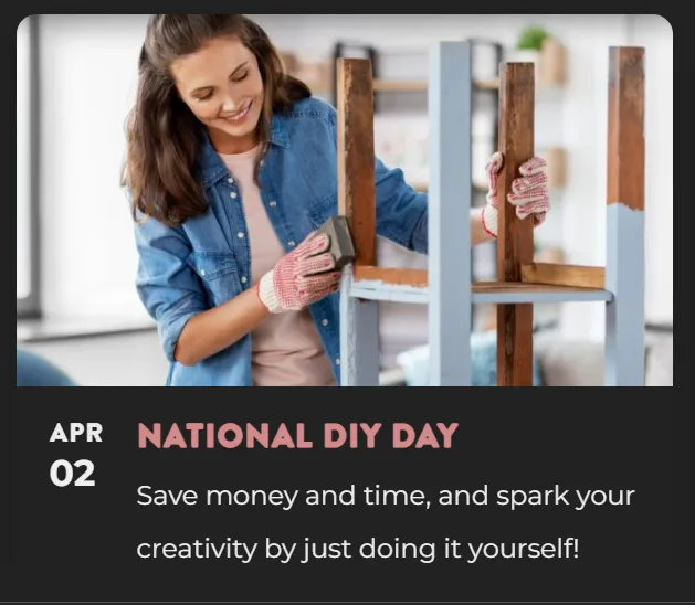 Happy National DIY Day