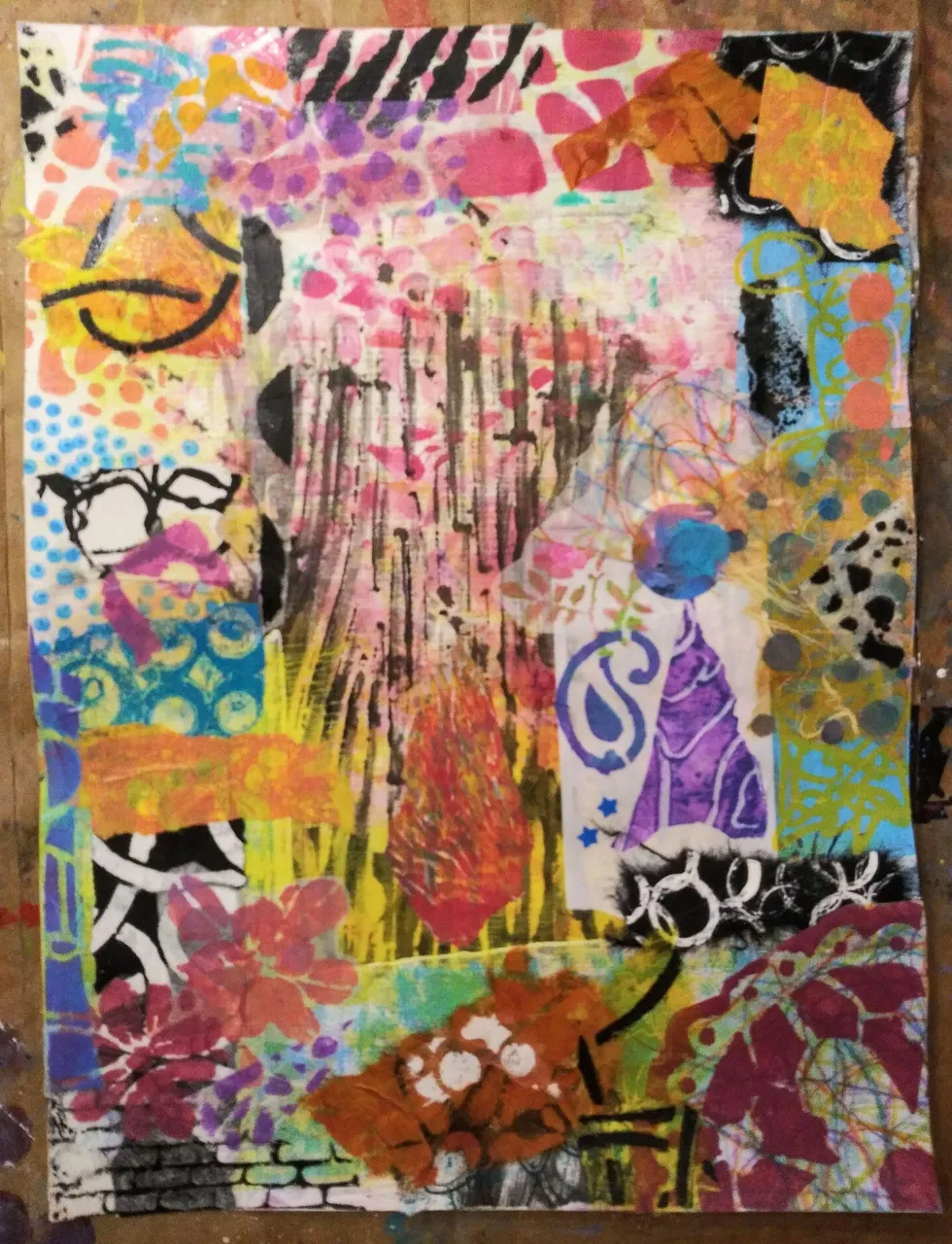 blot paper with collage paper.jpg