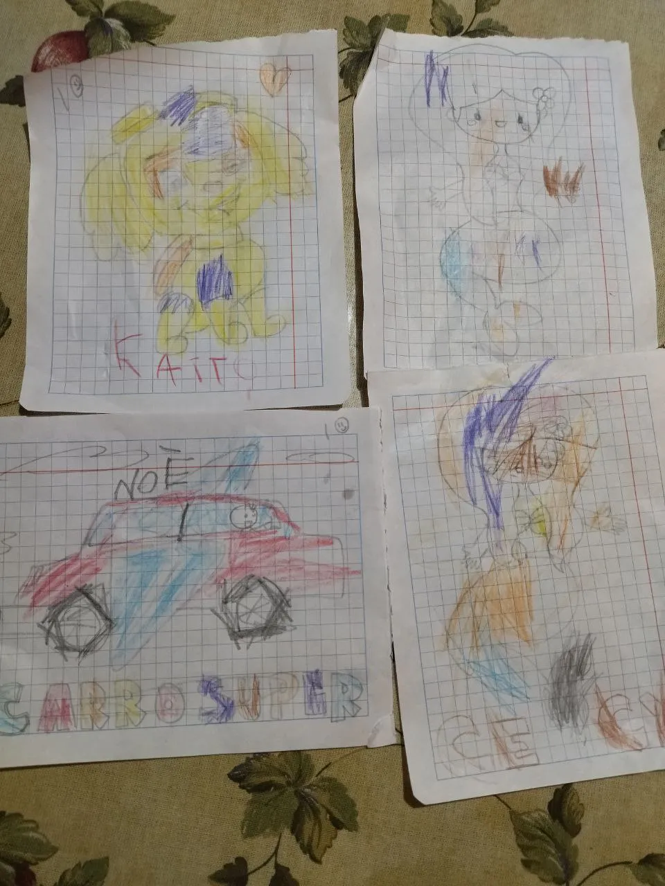 While Fabi's young children, nephew, and niece know almost nothing about cryptoart, they love having Fabi draw virtually anything on-the--spot... so they can color it.
