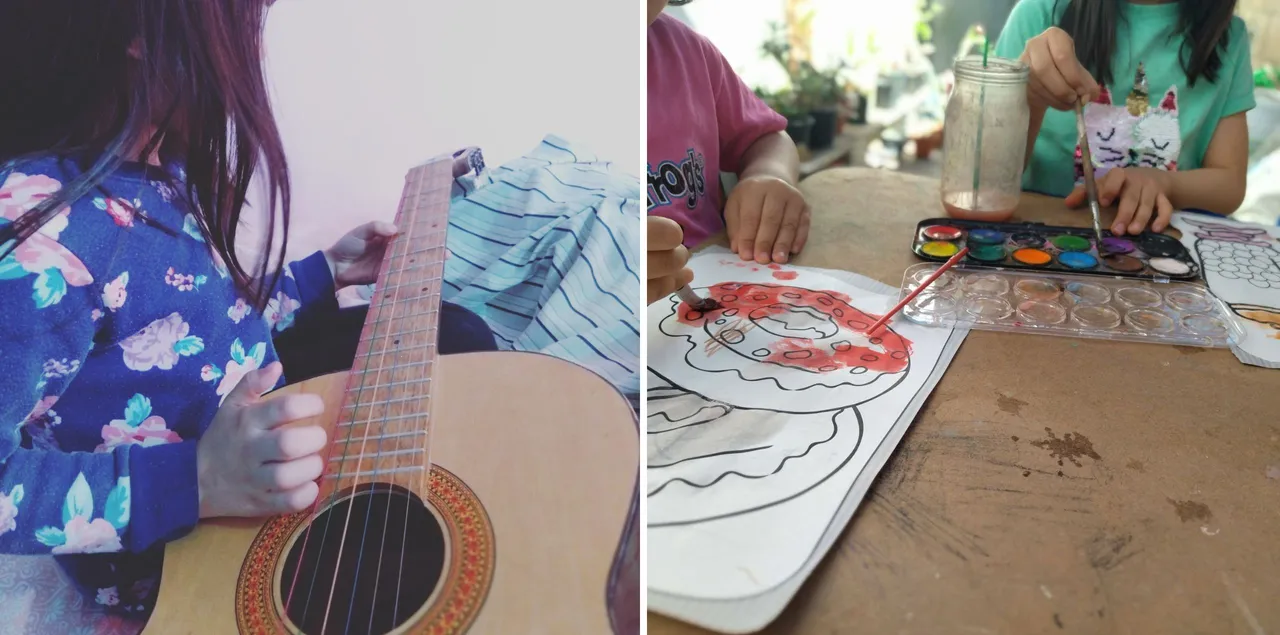 Fabi tries to fill the lives of her kids with art in many forms.