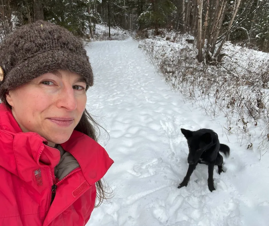 Me and Shelta on our favorite trail.