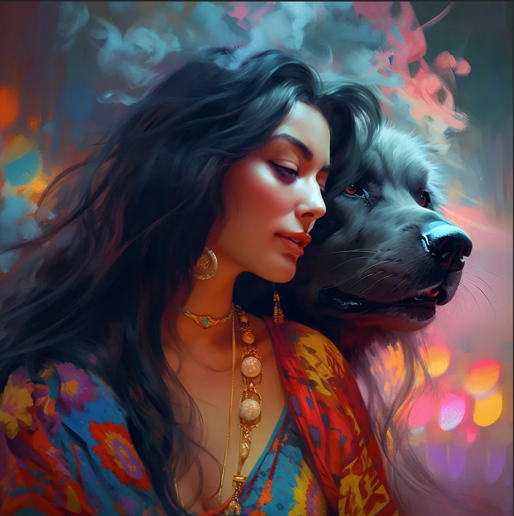 AI Gen art from Zoe and Me