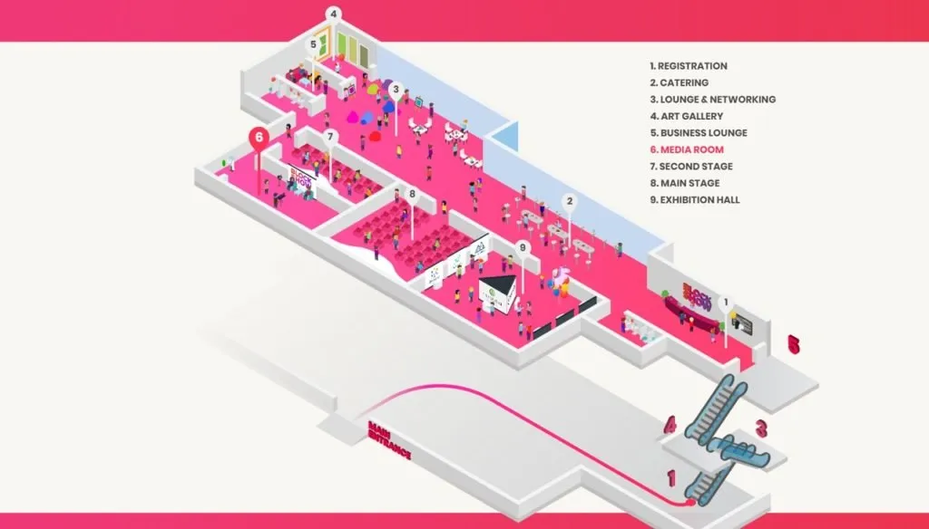 Blockshow Asia 2018 map