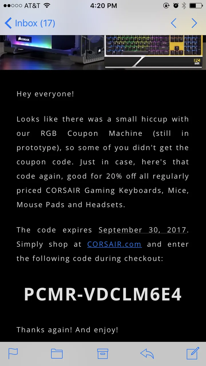 corsair coupon code