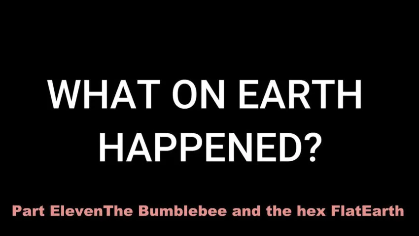 Part Eleven: The Bumblebee & the the Hexagon- Flat Earth