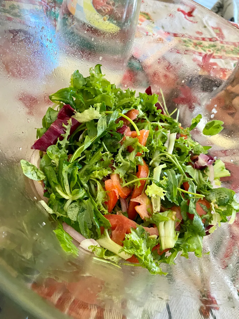 Ensalada de Lechuga, rúgula y tomate