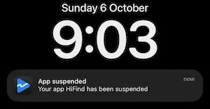 suspended