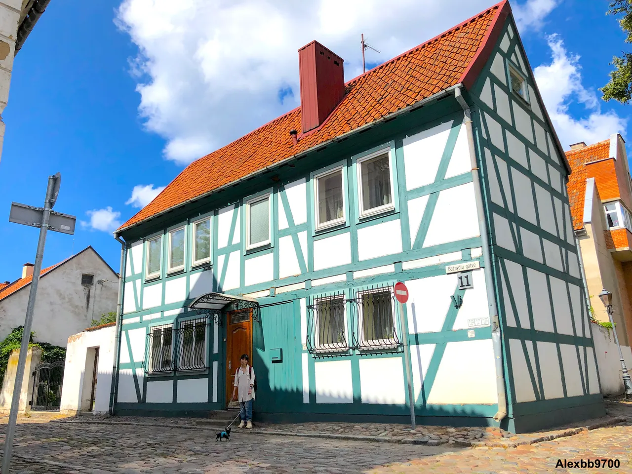 The german house in Klaipeda Old Town