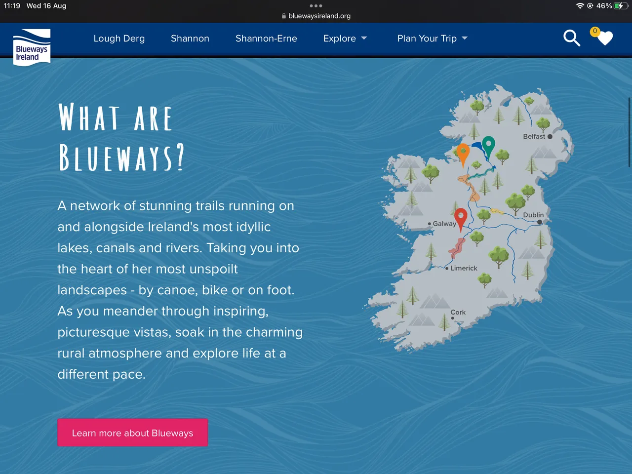 Blueways Ireland, Get on the Blueways