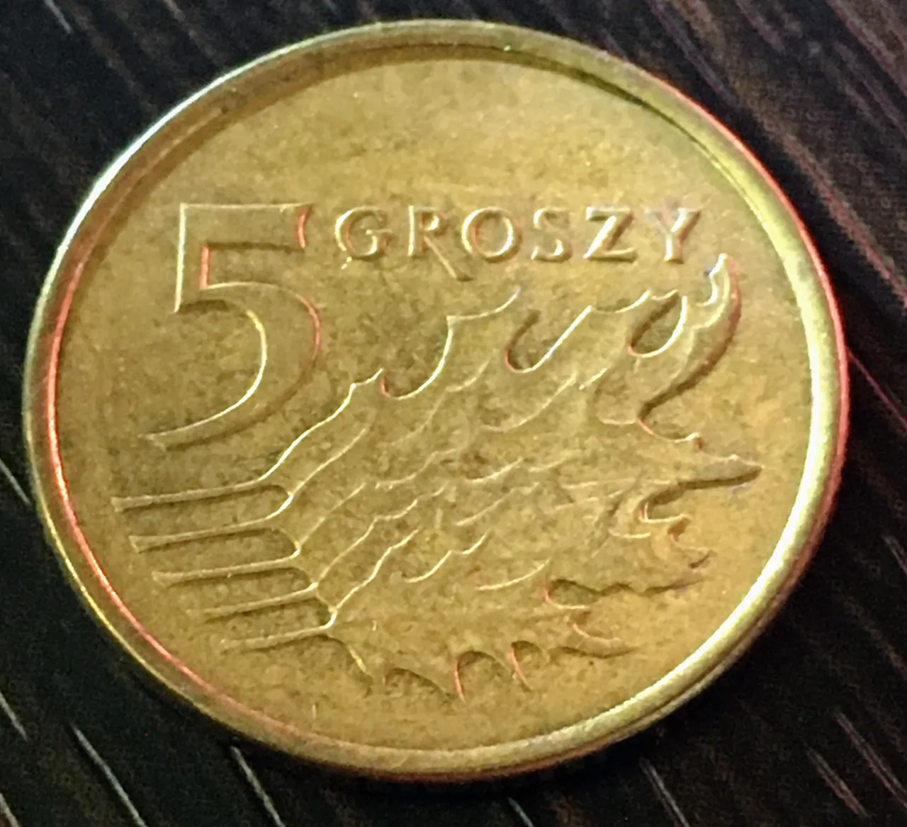5 грош. Польська обігова монета 2017 року. Гроші світу