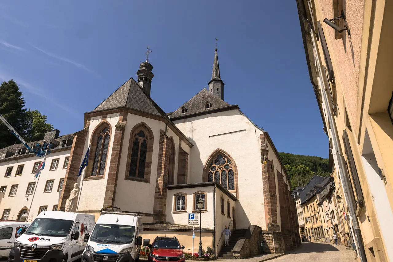 Town square with the church