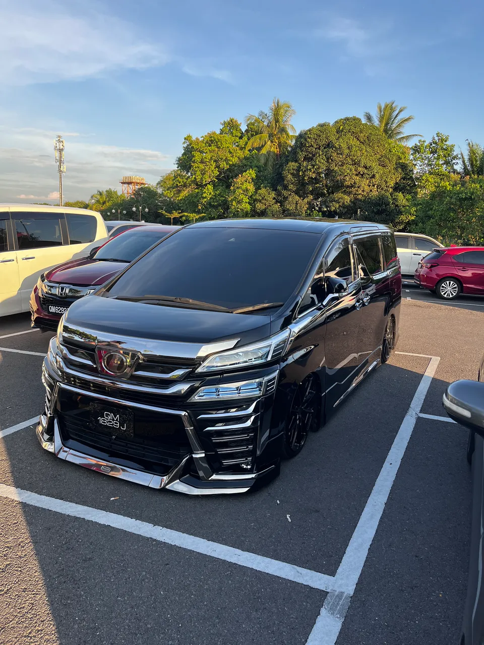 Maybe there is a suspension system inside to lower this car to this level. Miri could well be one of the capitals of car modification. There are a lot of modified cars here in Miri.