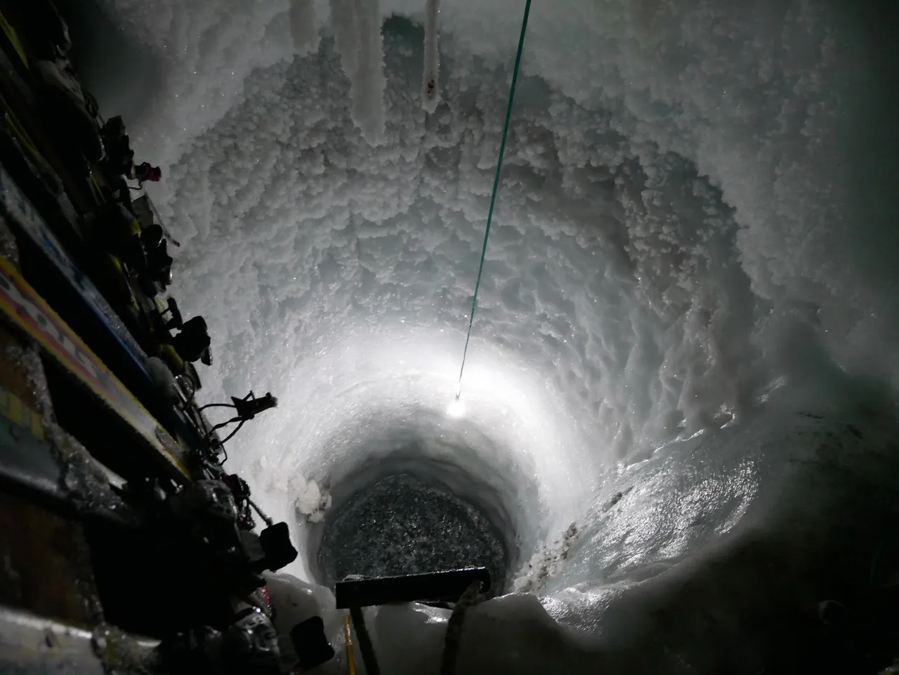 Hole in the Glacier Cave