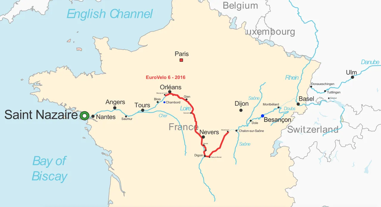 1 week on EuroVelo 6 in 2016