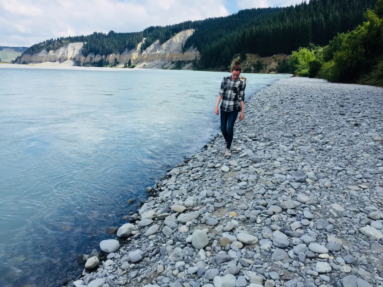 We camped next to the Rakaia Gorge Walkway