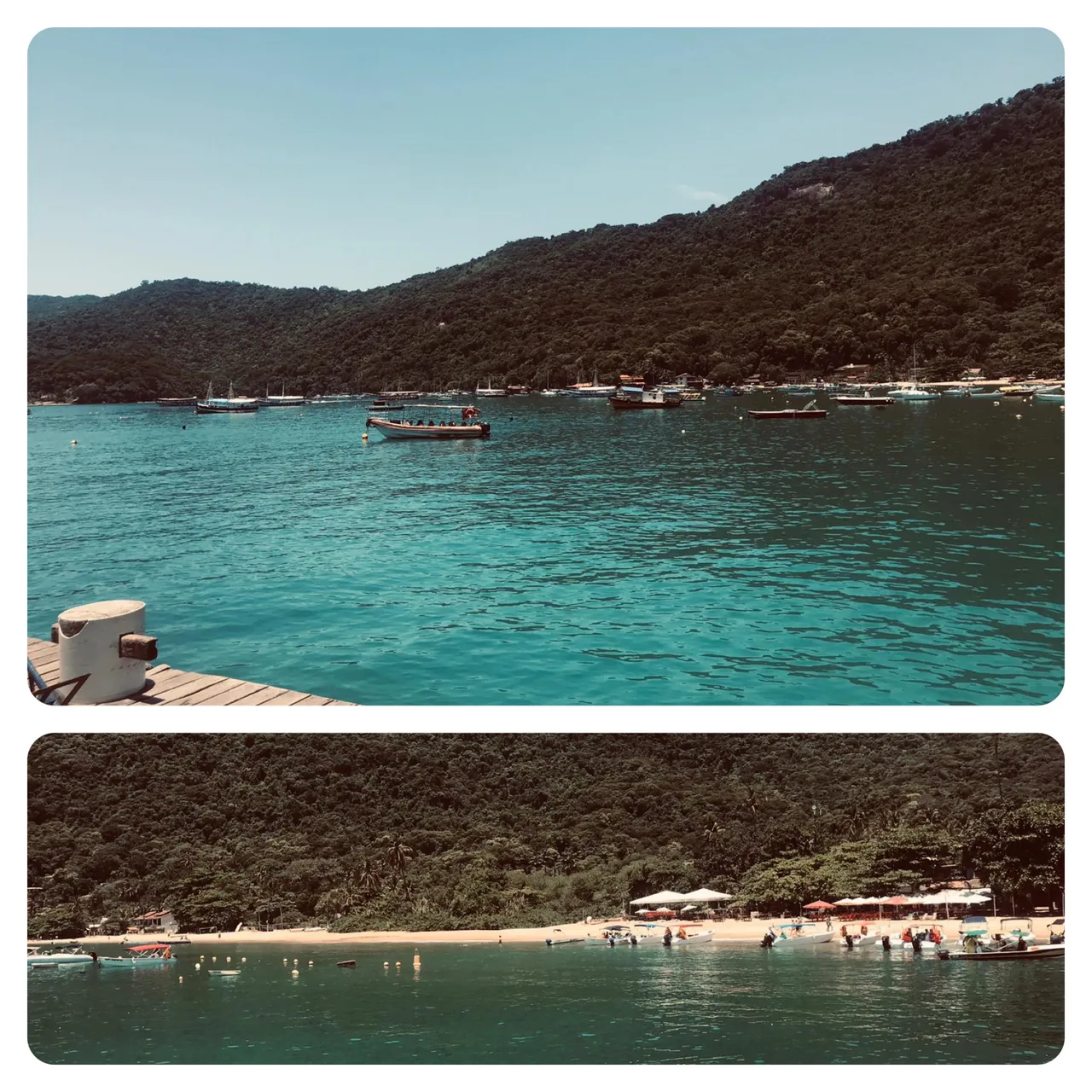 view from the habour in Ilha Grande
