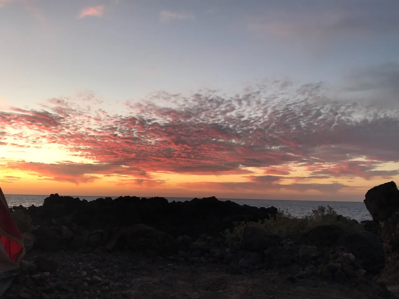 sunset in Los abrigos