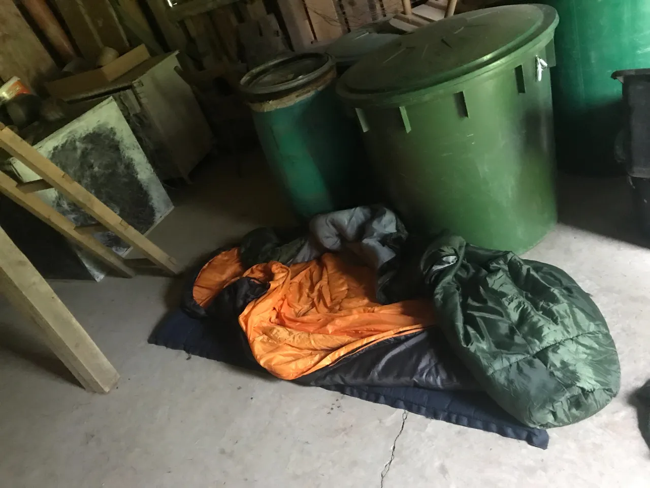 Our new sleeping place