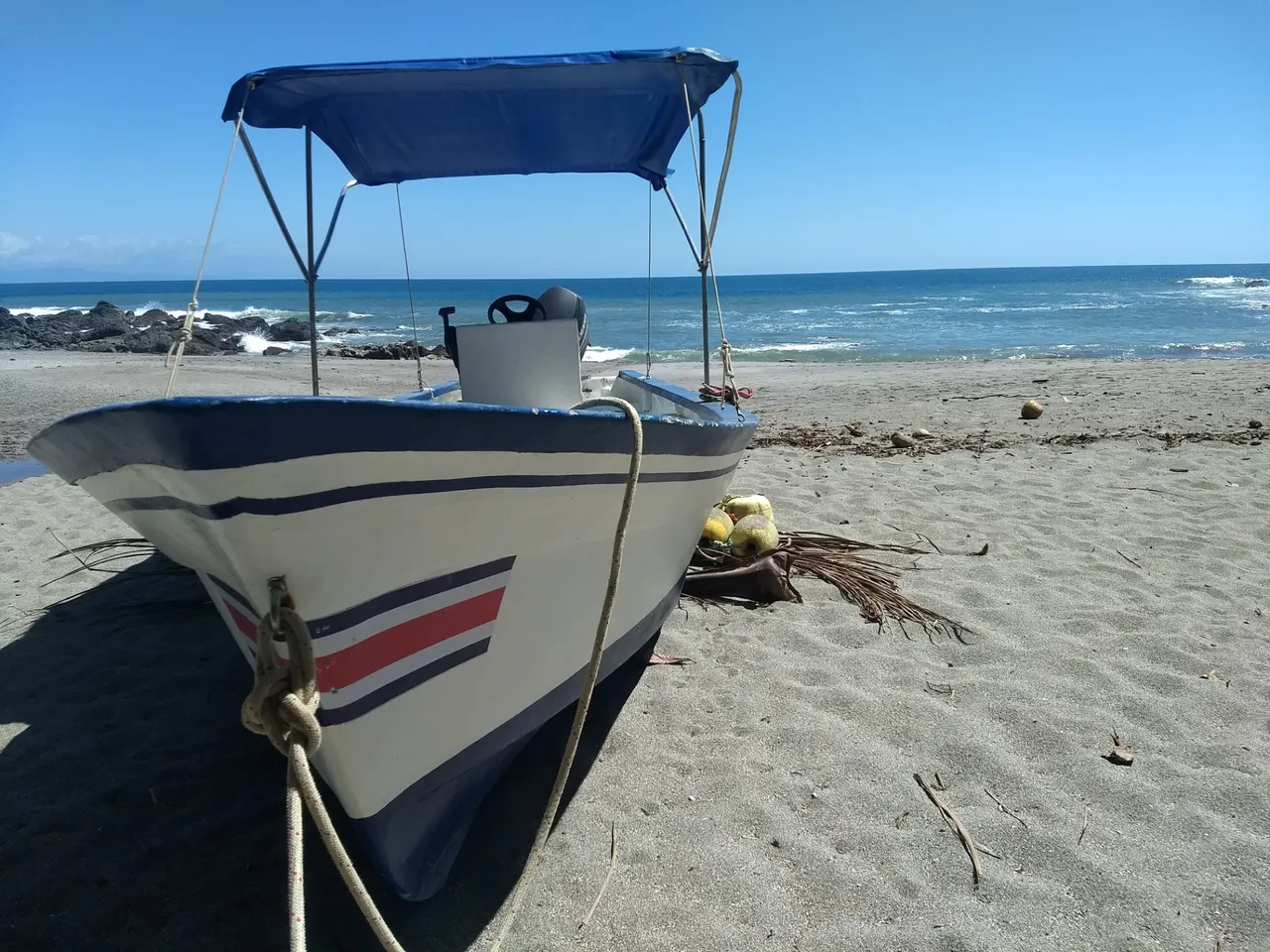 This beach is just south of the town.