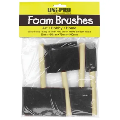 Uni-Pro 4 Piece Foam Brush Set