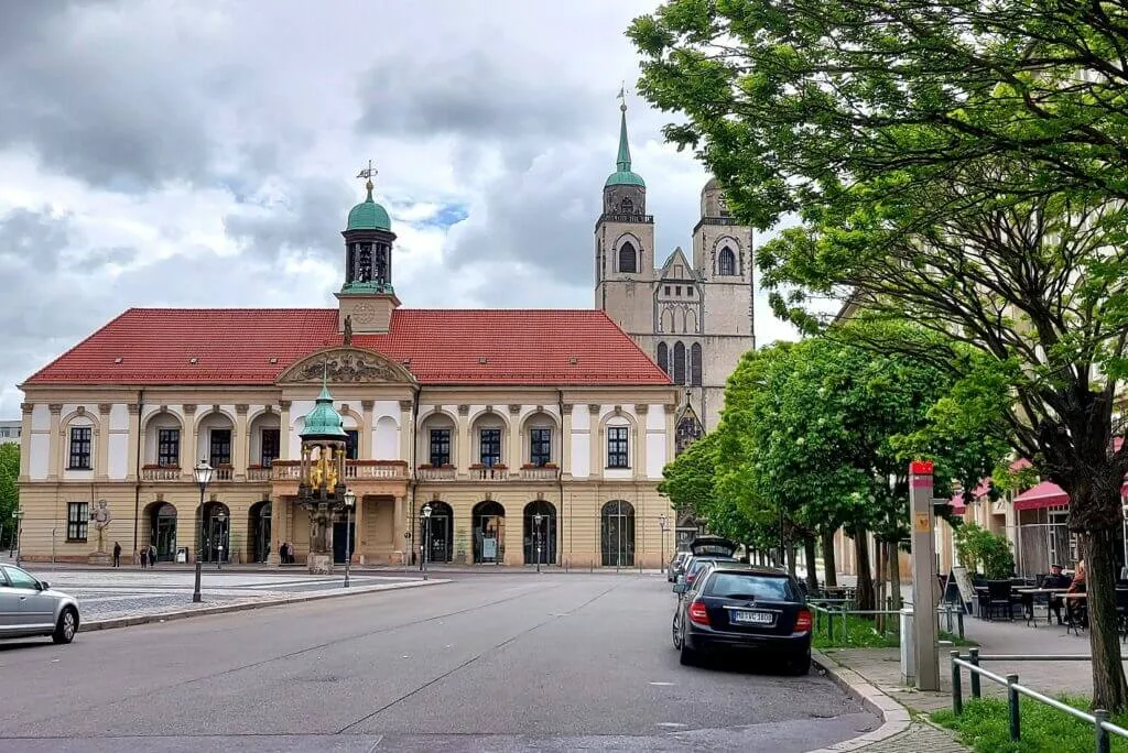 Magdeburg, The Old Market with Old Town Hall