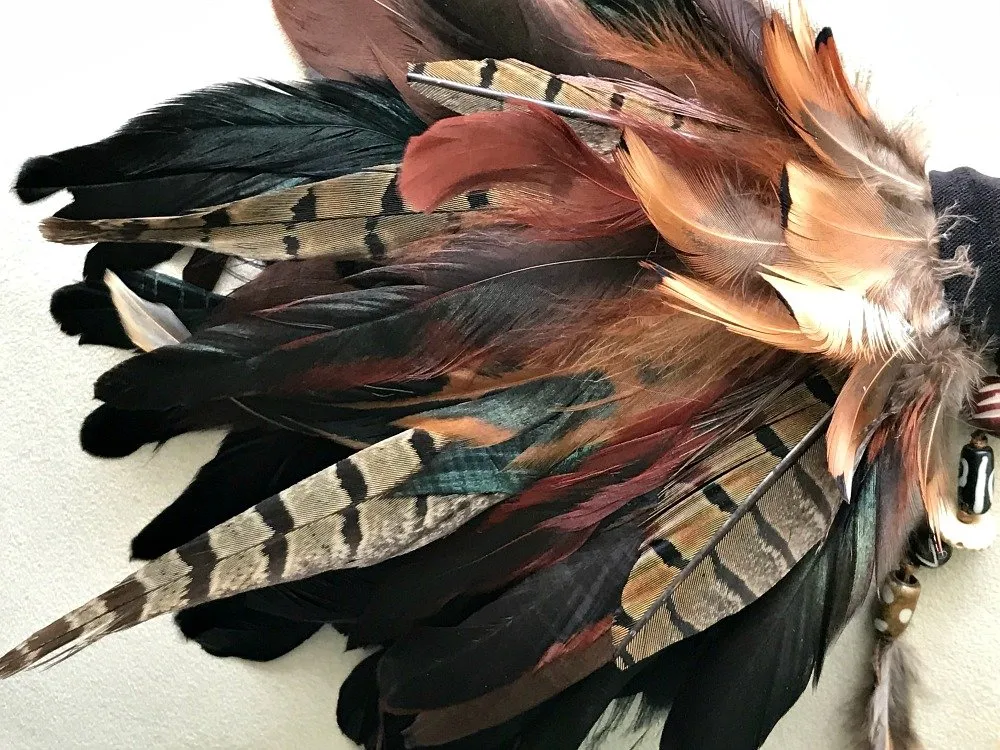 smudge fan pheasant feathers sage front .jpg