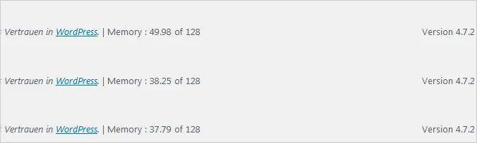 WordPress: Speicherverbrauch unter PHP 5.6, 7.0 und 7.1