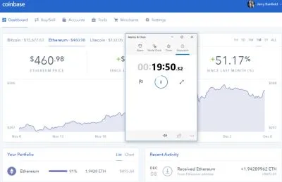 19 minutes from sbd on changelly to eth ready in coinbase.png