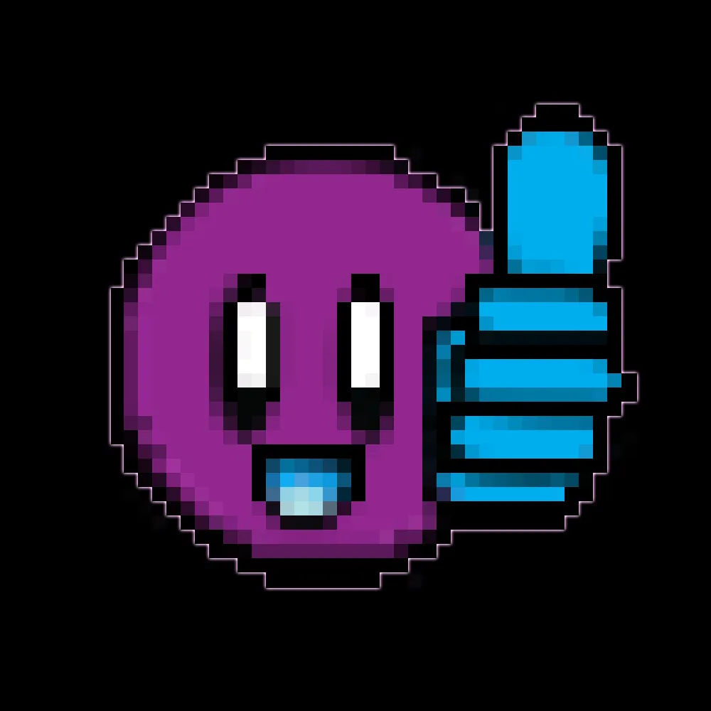 1 UP Logo Thumbs Up Black BG 1000px.png