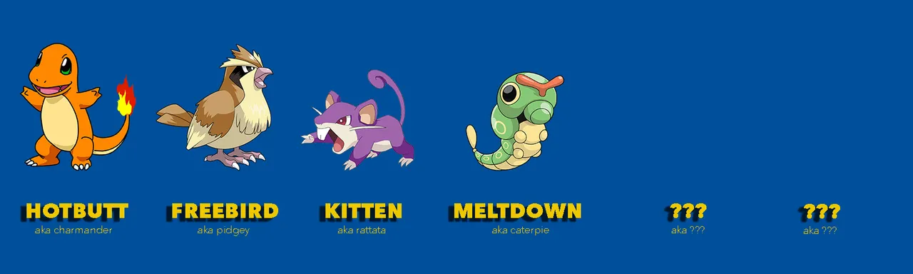 Lineup Pokemon Blue_Episode 1.png