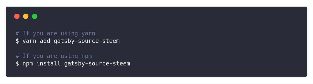 Plugin installation