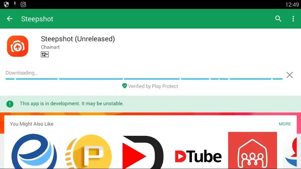 BlueStacks_ScreenShotdownloading steepshot.jpg