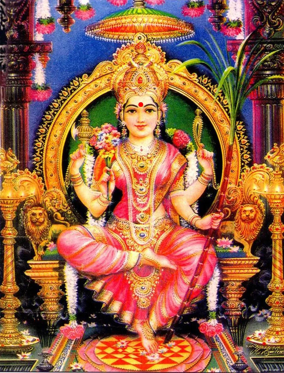 Goddess Lalita Tripura Sundari - Ckvicky1992, CC BY-SA 4.0, via Wikimedia Commons
