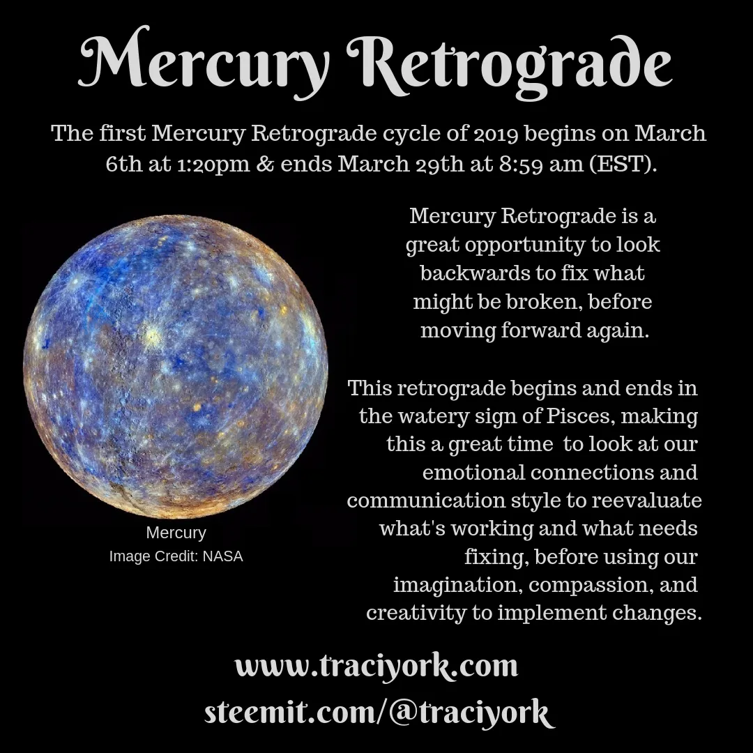 Mercury Retrograde March 2019