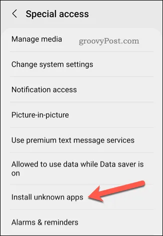 Android-Special-Access-Menu